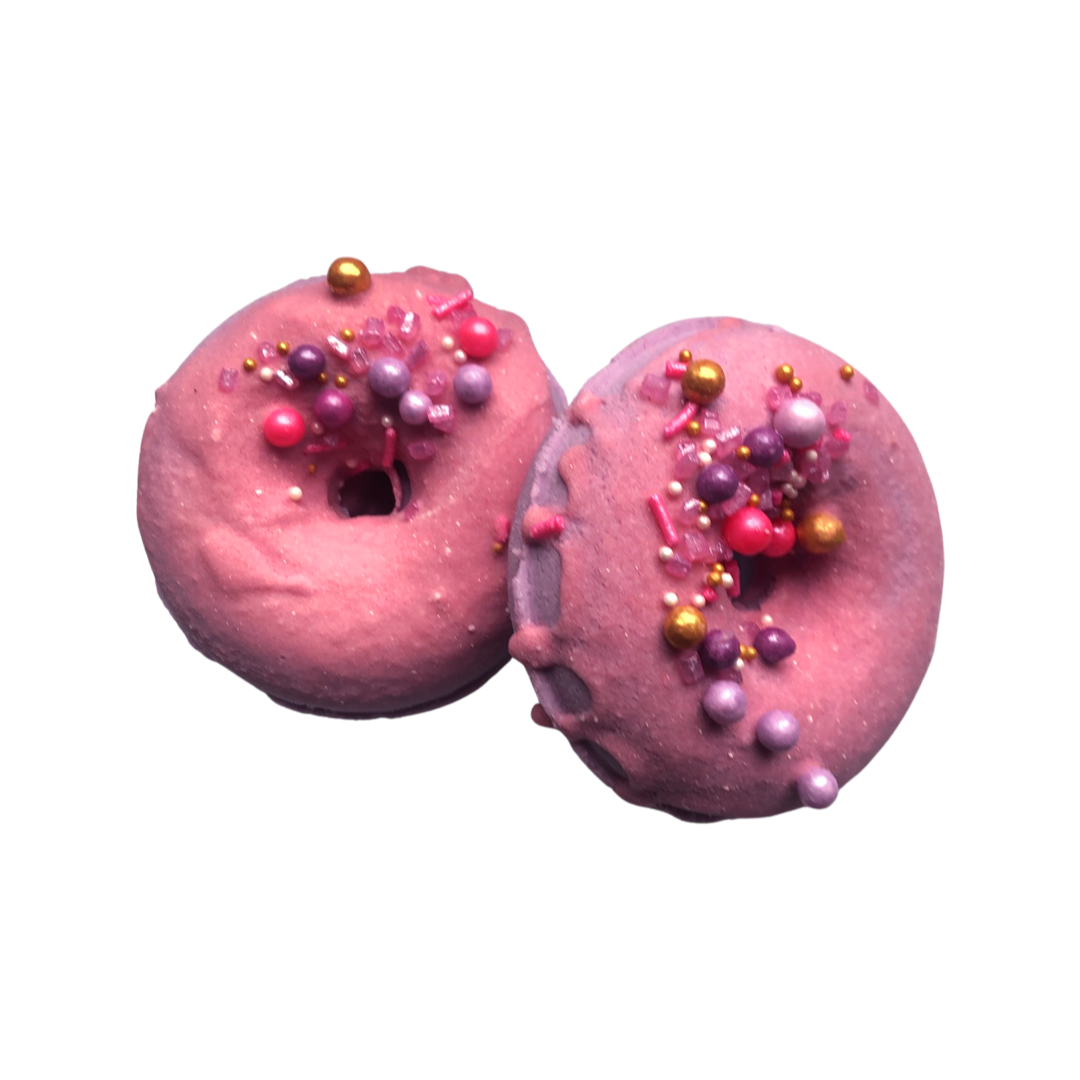 Pink Preppy Donut Bath Bomb & Sticker Pack